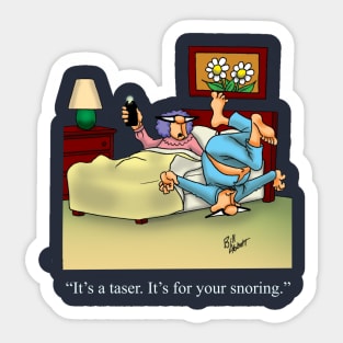 Funny Spectickles Snoring Humor Sticker